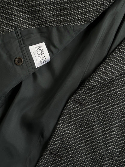 Armani Collezioni 1990s Pure Wool Woven Blazer - 38R/M