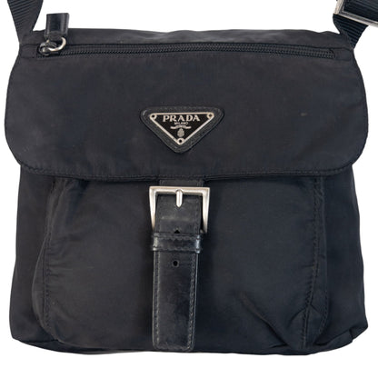 Vintage 2000s Prada Crossbody Bag | O/S, Black