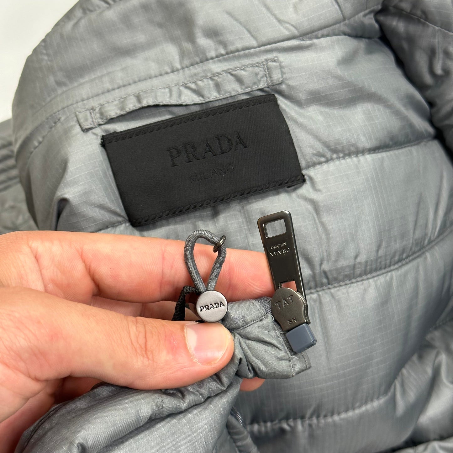 Prada Milano 2014 Ripstop Nylon Puffer Jacket - IT48 | Default Title, Grey