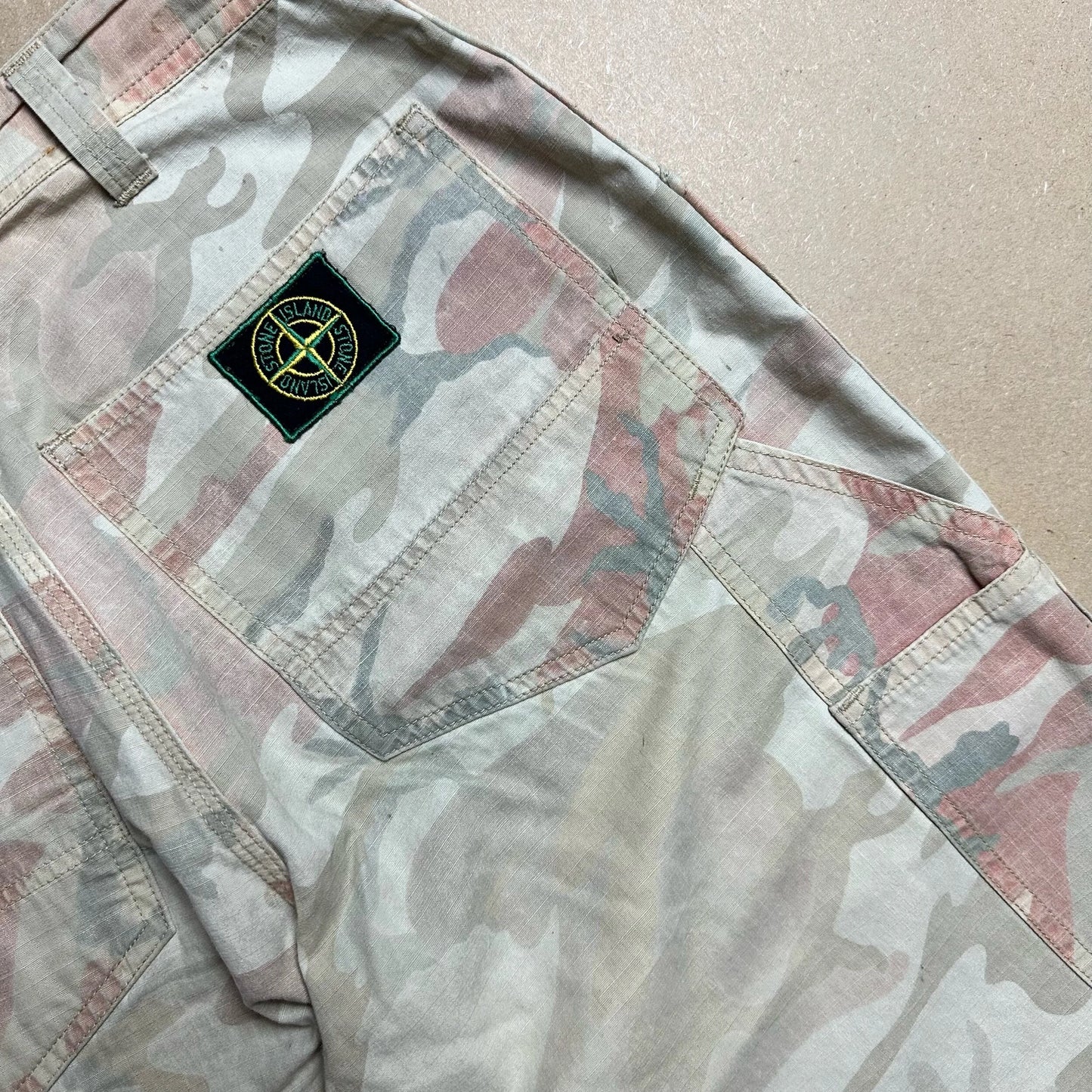 S/S1990 Ripstop Cotton Ice Camo Work Pants