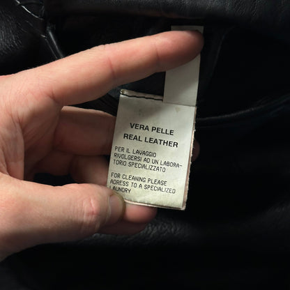 Dolce & Gabbana 00’s Leather Matrix Trench Coat Jacket - IT48 (M/L)