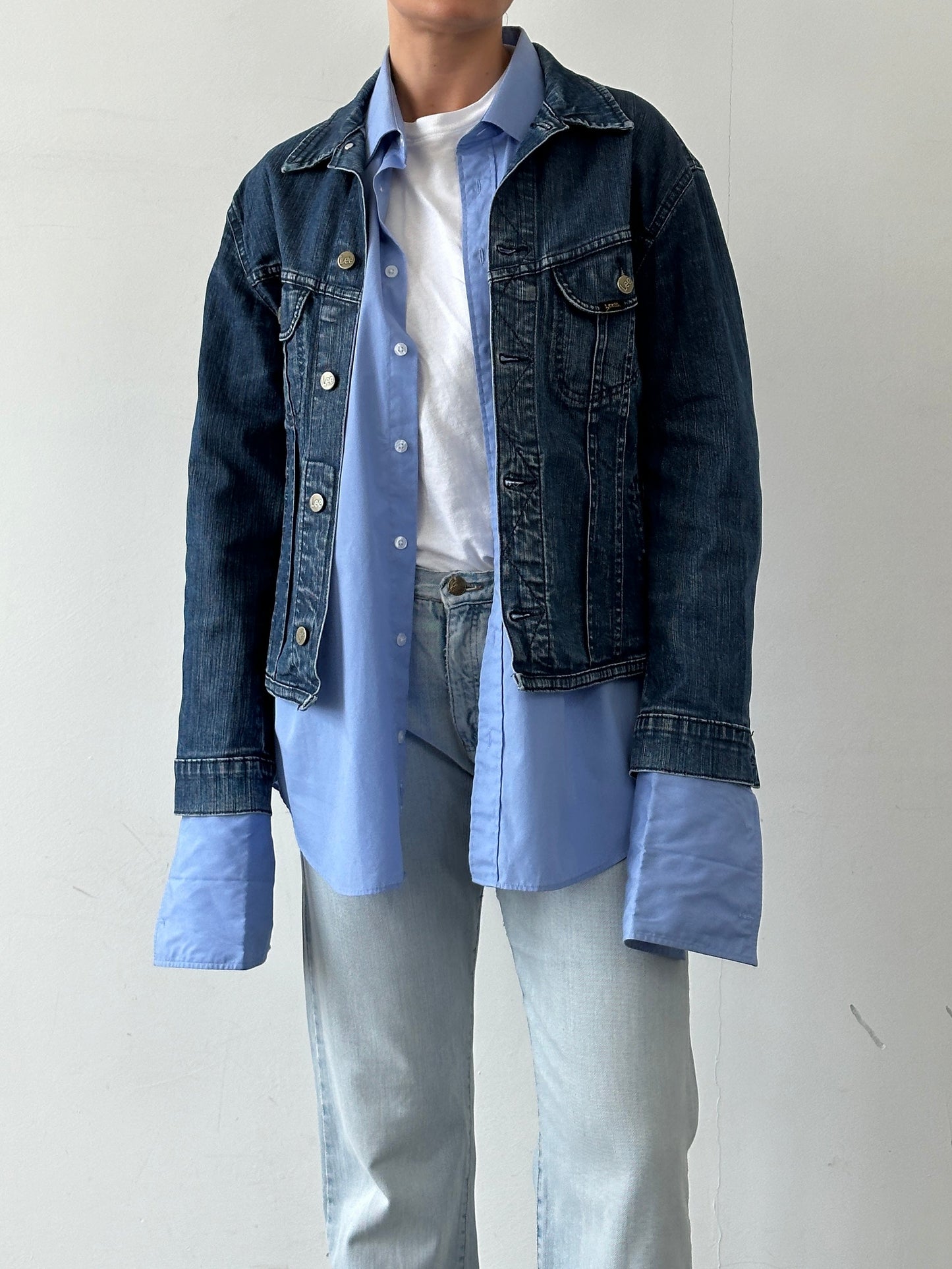 Lee Cotton Fitted Denim Jacket - M