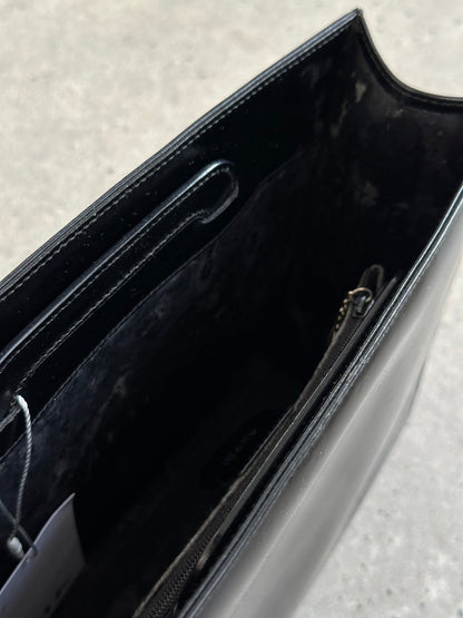 Gucci 1990s Tom Ford 2 in 1 Leather & Vinyl Hand Bag