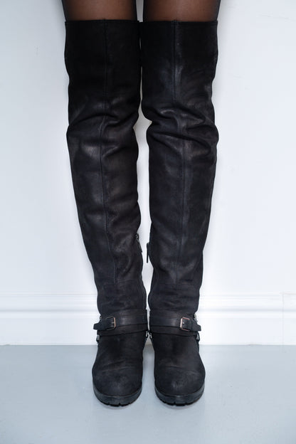 DIOR RIDING BOOTS (EU 37) | DEFAULT TITLE, Black