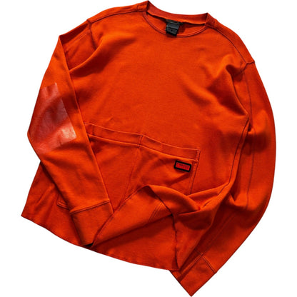 Nike Morse Cord / Urban 2001 Dual Pocket Sweatshirt S | Small, Orange