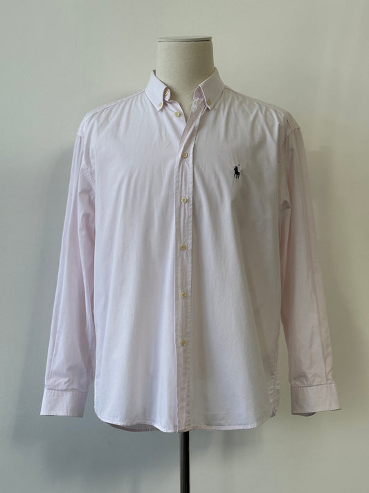 Ralph Lauren Polo 1990s Pure Cotton Logo Shirt - L