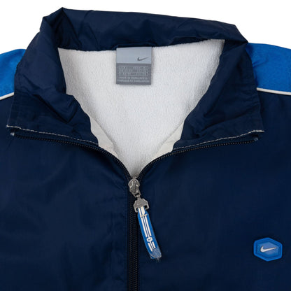 Vintage 2000s Nike Fleece Lined Zip Up Jacket Size L | Large, Navy