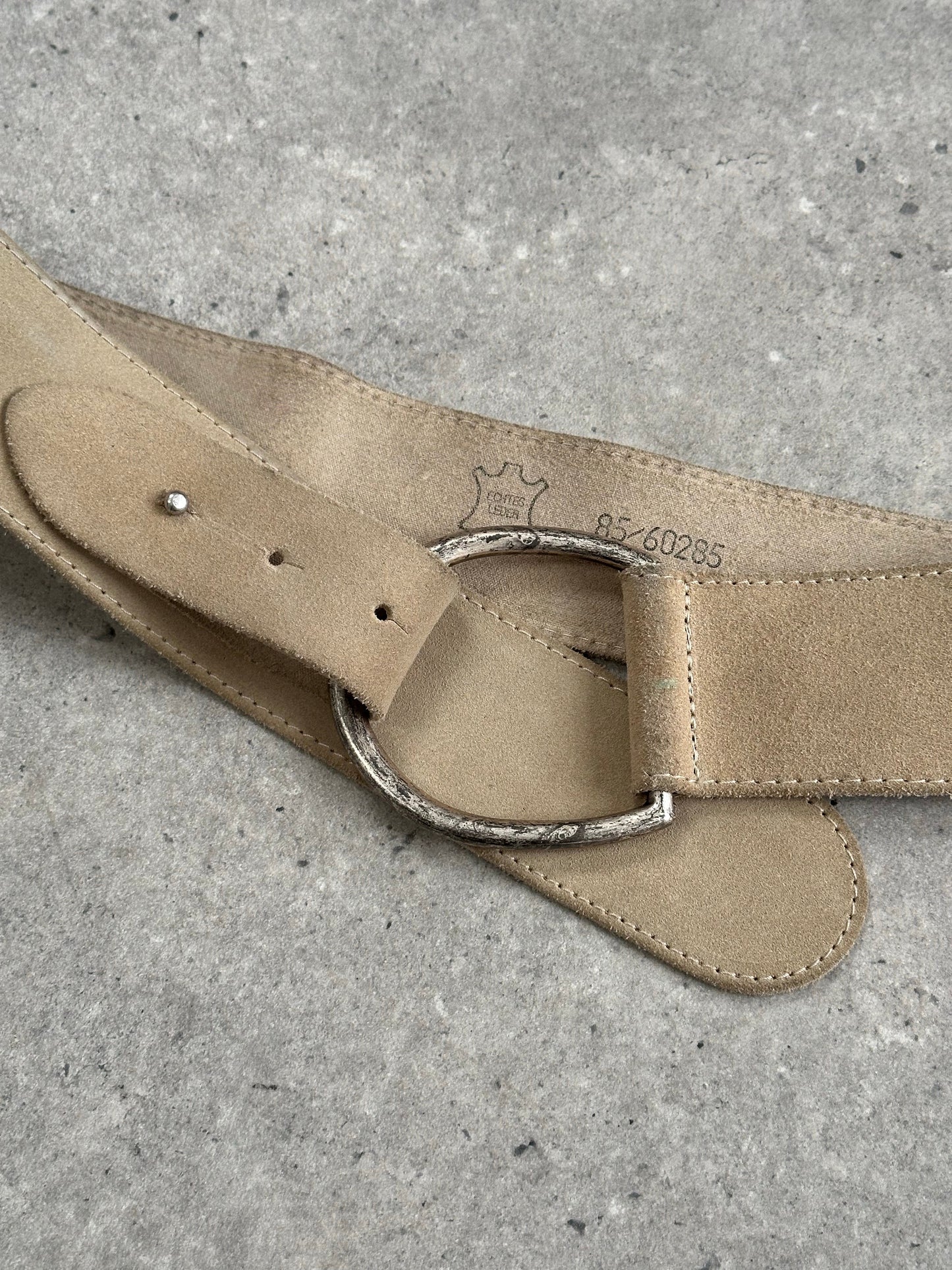 Vintage 1990s Suede Chunky Belt - W29-33