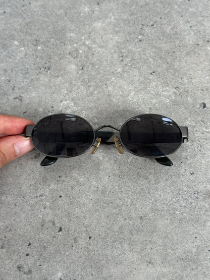 Giorgio Armani 1990s Oval Logo Sunglasses