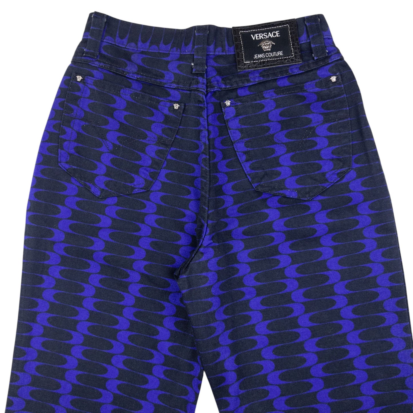 Vintage Versace Jeans Couture Pattern Trousers Size W25