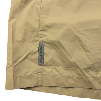 Vintage 2000s Armani Jeans Packable Rain Jacket Womens Size L | Large, Beige