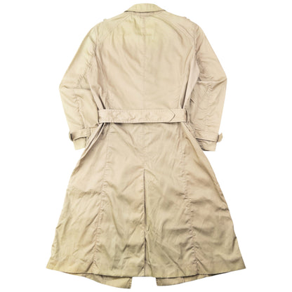 Vintage 2000s Prada Belt Waist Trench Jacket Womens Size M | Medium, Beige