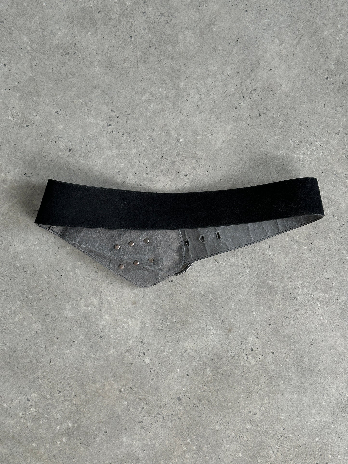 Vintage 1990s Suede Chunky Belt - W33-37