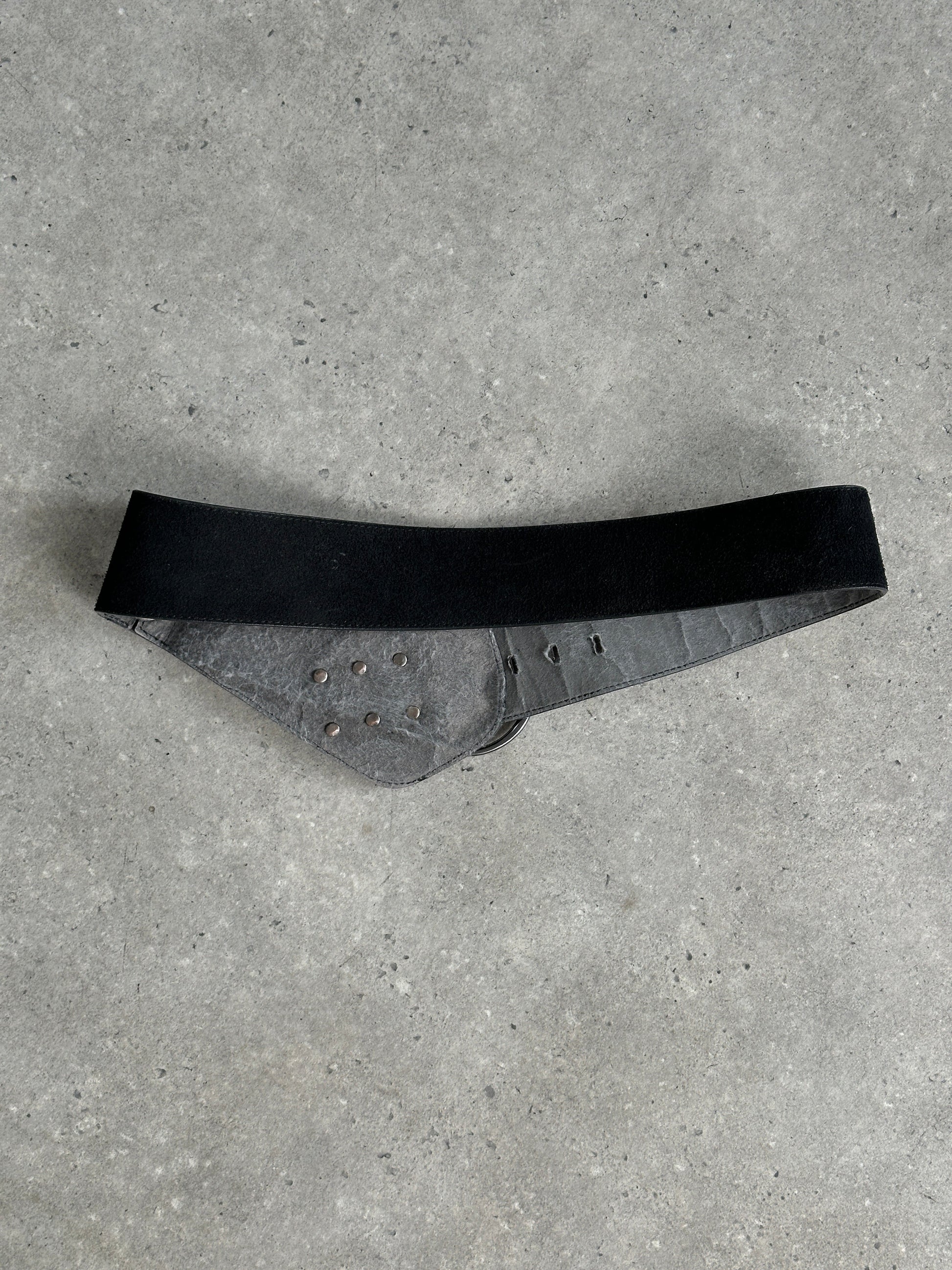 Vintage 1990s Suede Chunky Belt - W33-37