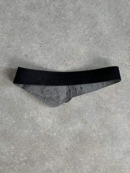 Vintage 1990s Suede Chunky Belt - W33-37