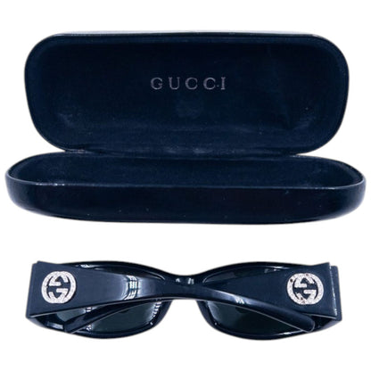 Vintage 2000s Gucci By Tom Ford Diamanté Sunglasses | O/S, Black