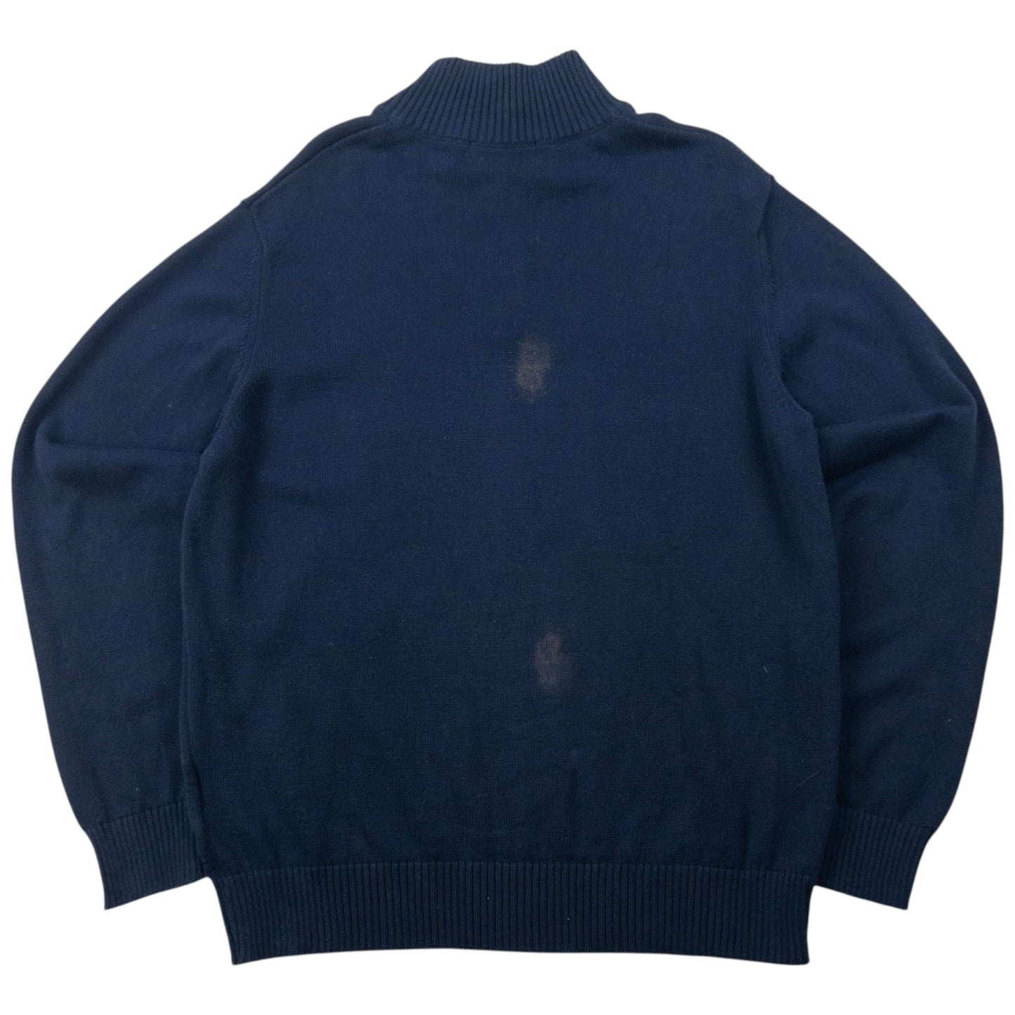 Vintage 2000s Burberry Embroidered Q Zip Jumper Size S