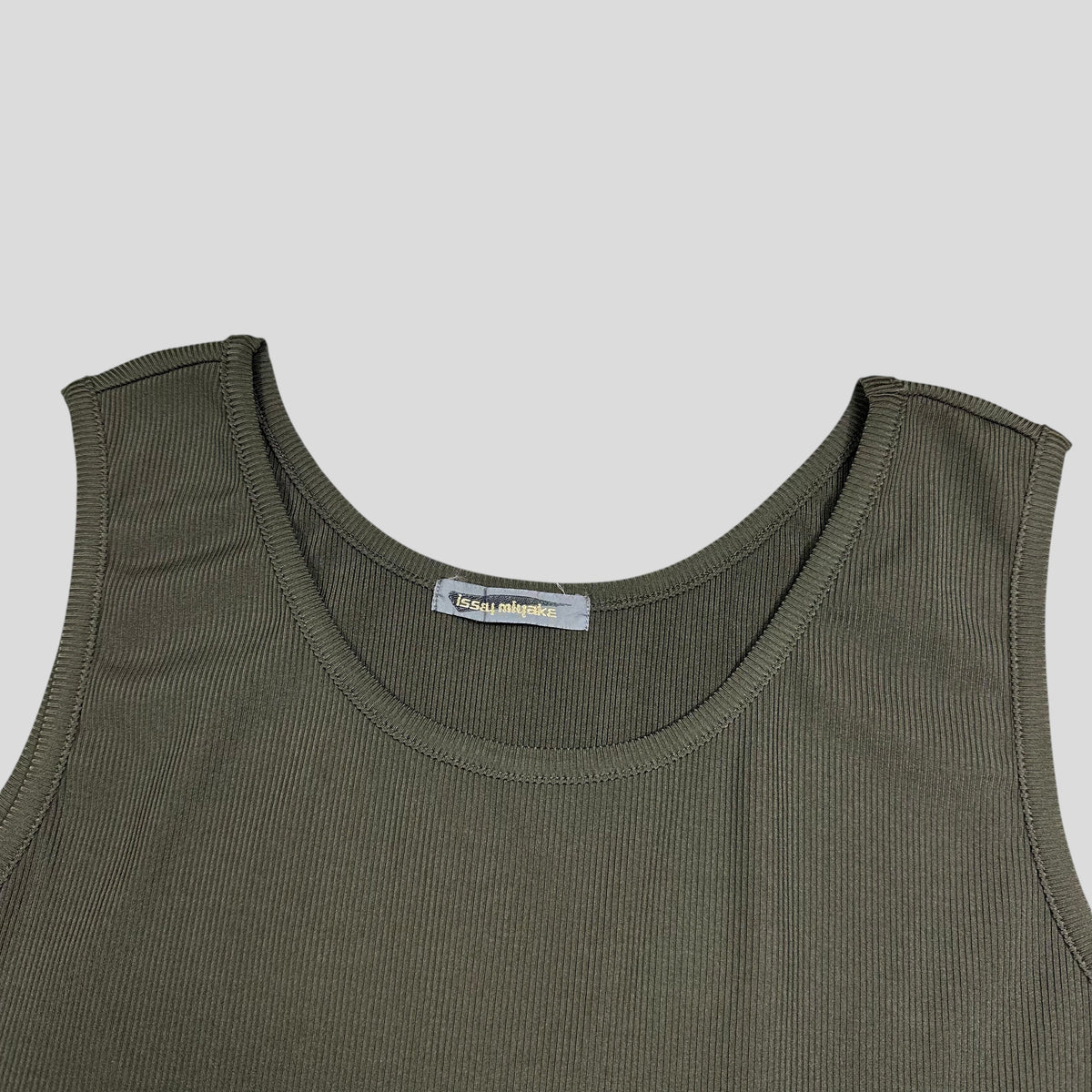 Issey Miyake 80’s Brush Tag Ribbed Pleated Vest - S | Medium, Green