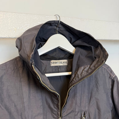 Early 00’s Stone Island Script Logo Jacket (M) | Medium, Charcoal