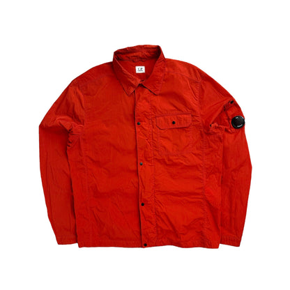 CP Company Chrome Nylon Front Pocket Zip Up Overshirt