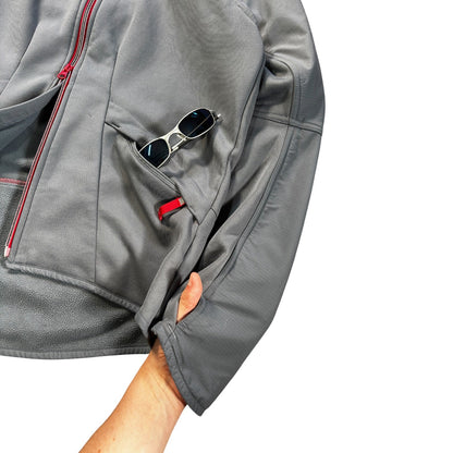 Adidas 2004 Asymmetrical Zip Two Tone Climawarm Hoodie S | Small, Grey