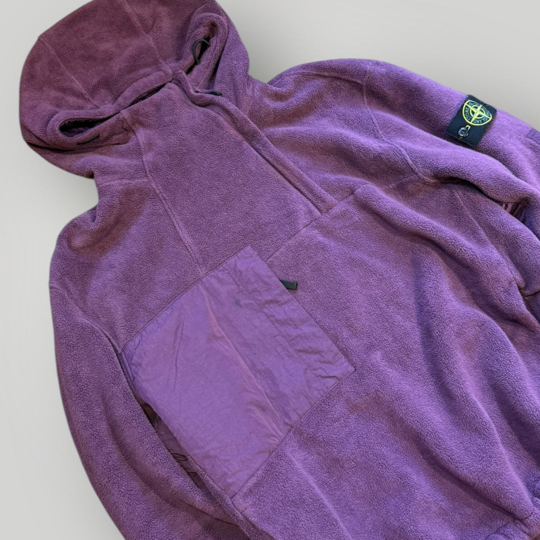 Stone Island Deep Pile Nylon TC Fleece Pullover L