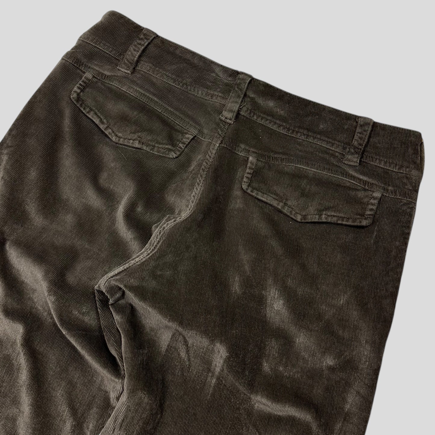 Gucci by Tom Ford 2004 Velvet Corduroy Western GG Logo Trousers - IT46