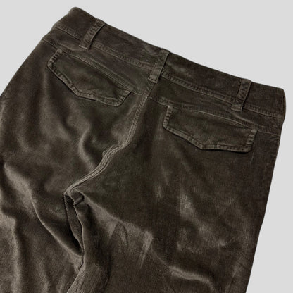 Gucci by Tom Ford 2004 Velvet Corduroy Western GG Logo Trousers - IT46 | Default Title, Multicoloured