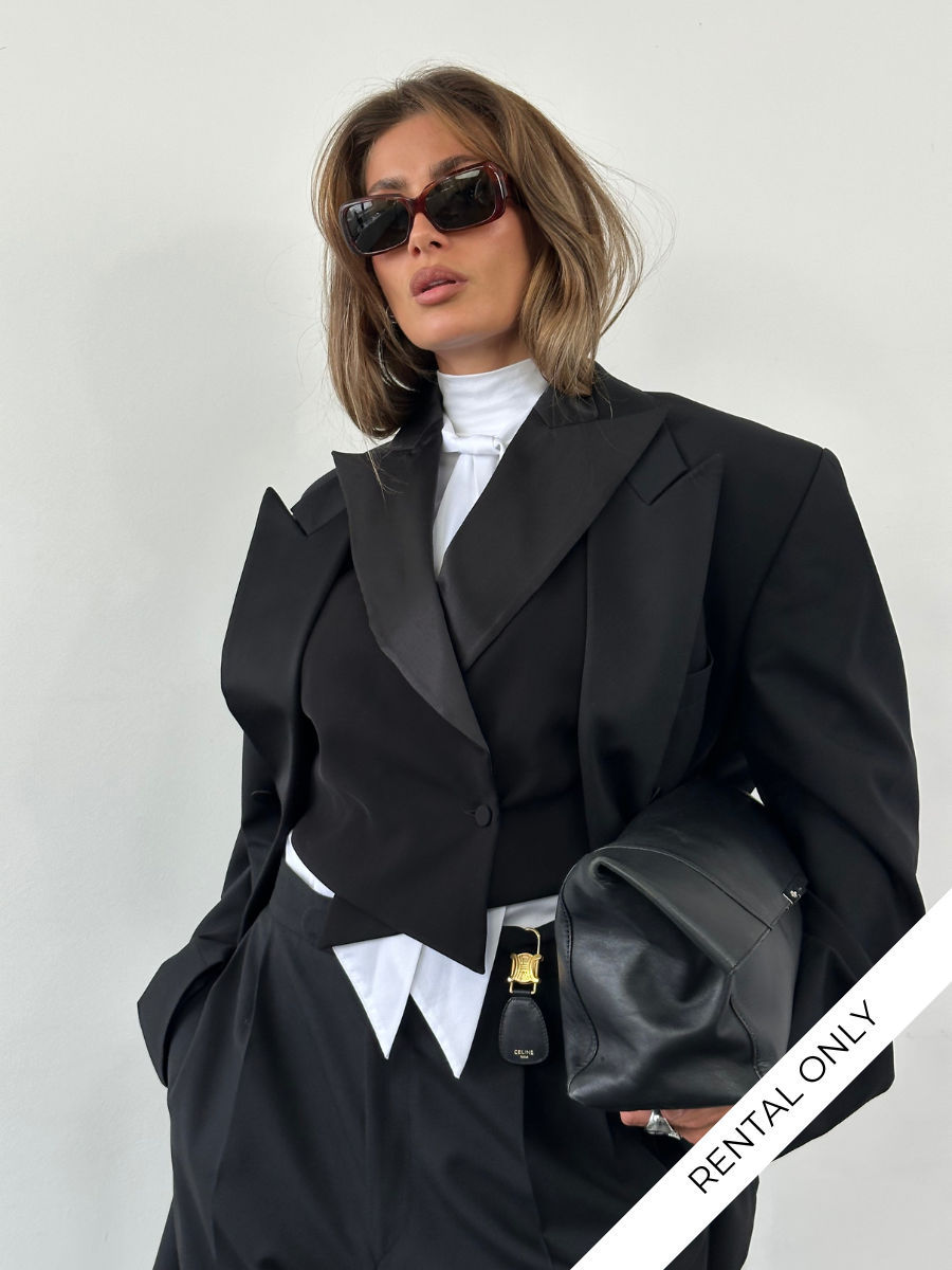 Emporio Armani SS2002 Pure Silk Tuxedo Waistcoat - M