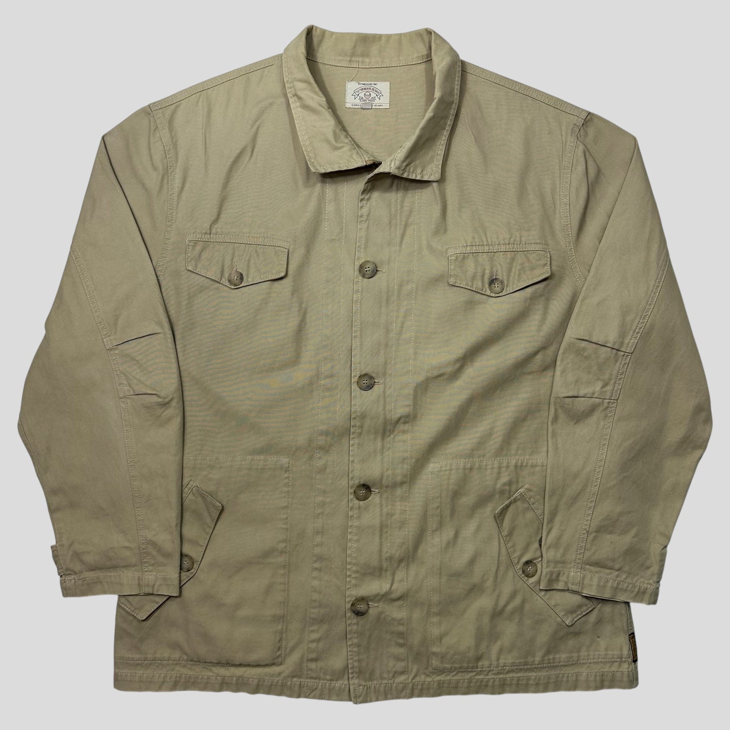 Armani Jeans 90’s Cotton Carpenter Chore Jacket - IT52 | Default Title, Beige