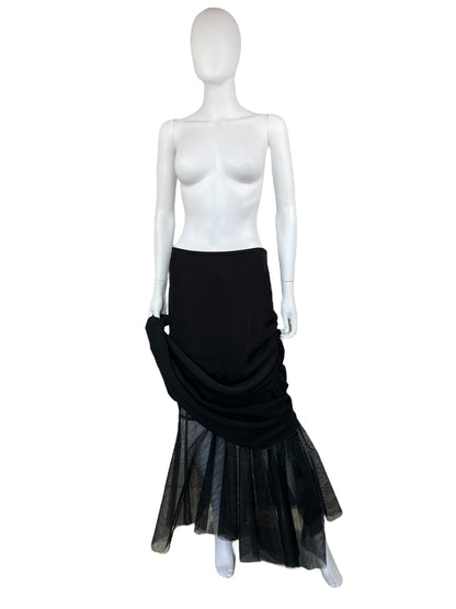 Armani Collezioni 2008 tulle maxi skirt | Black, Black