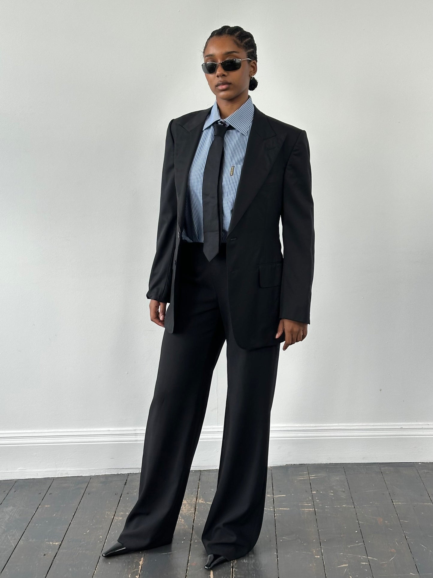 Gucci 1990s Pure Wool Dagger Collar Blazer - 38R/M