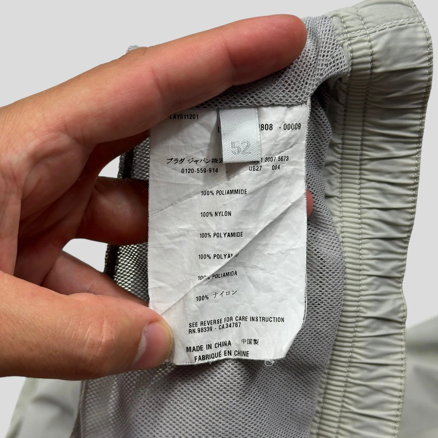 Prada Sport 2007 Nylon Red Tab Swim Shorts - IT52 (L)