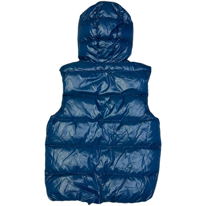 Duvetica Hooded Puffer Gilet In Blue ( S )
