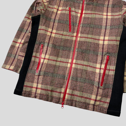 Comme Des Garçons SHIRT AW05 Technical Wool Plaid Jacket - M/L | Default Title, Red