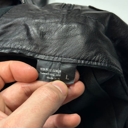 Neil Barrett 00’s Multi Zip Detailed Leather Flight Jacket - M | Default Title, Multicoloured