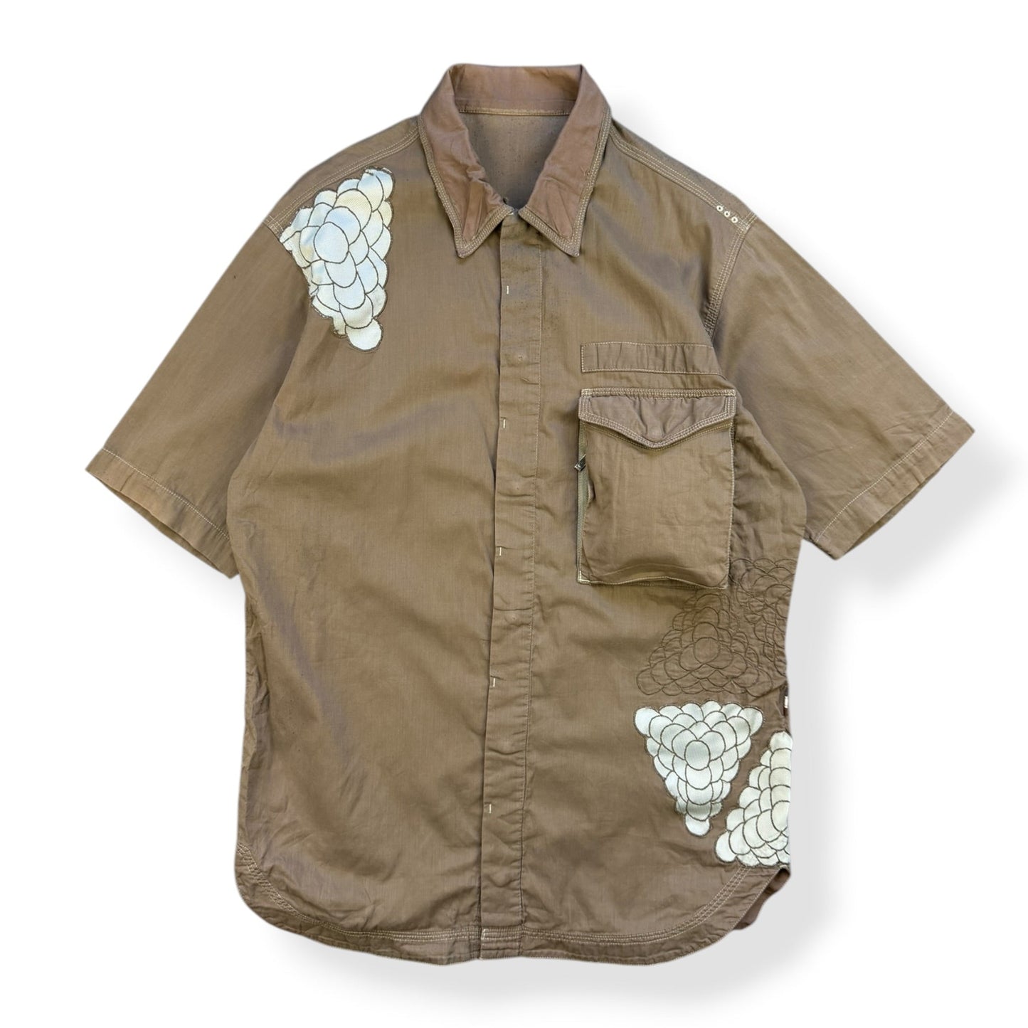 2000's Maharishi Geometric Pattern Shirt (S) | Default Title, Blue