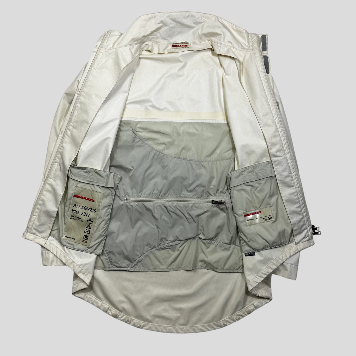 Prada Sport SS00 Goretex PTFE Modular Light-up Convertible Bag Jacket - IT50 (L) | Large, Multicoloured