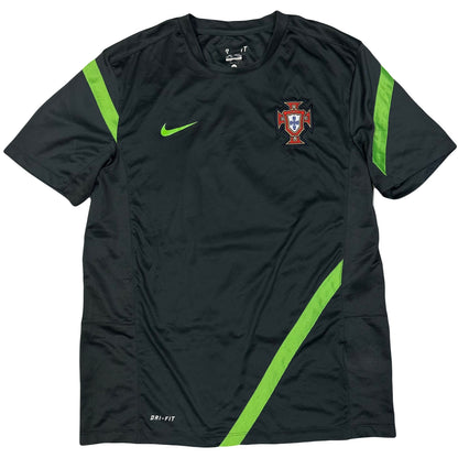 Nike Portugal 2011/12 Training Shirt In Charcoal Grey ( M )