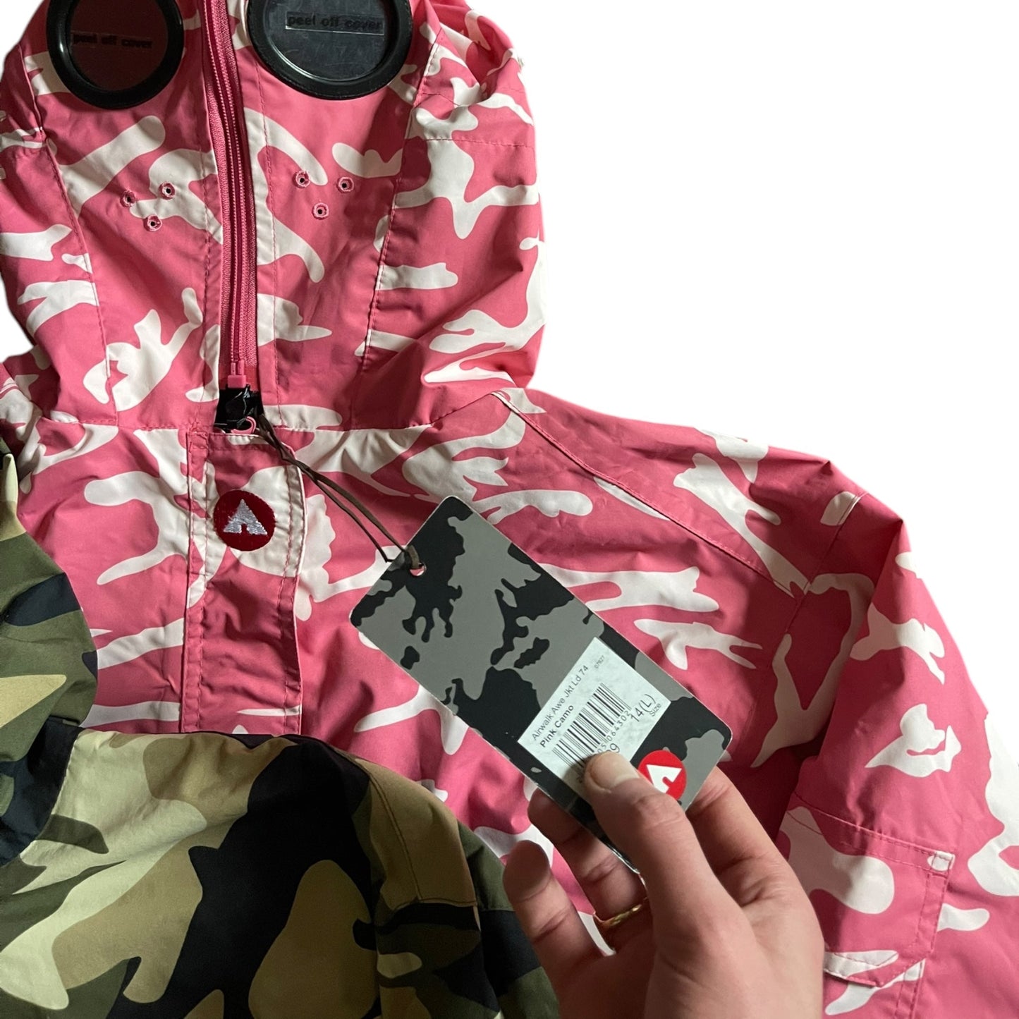 2000's Airwalk Pink Camo Goggle Jacket (M) | Default Title, Camo