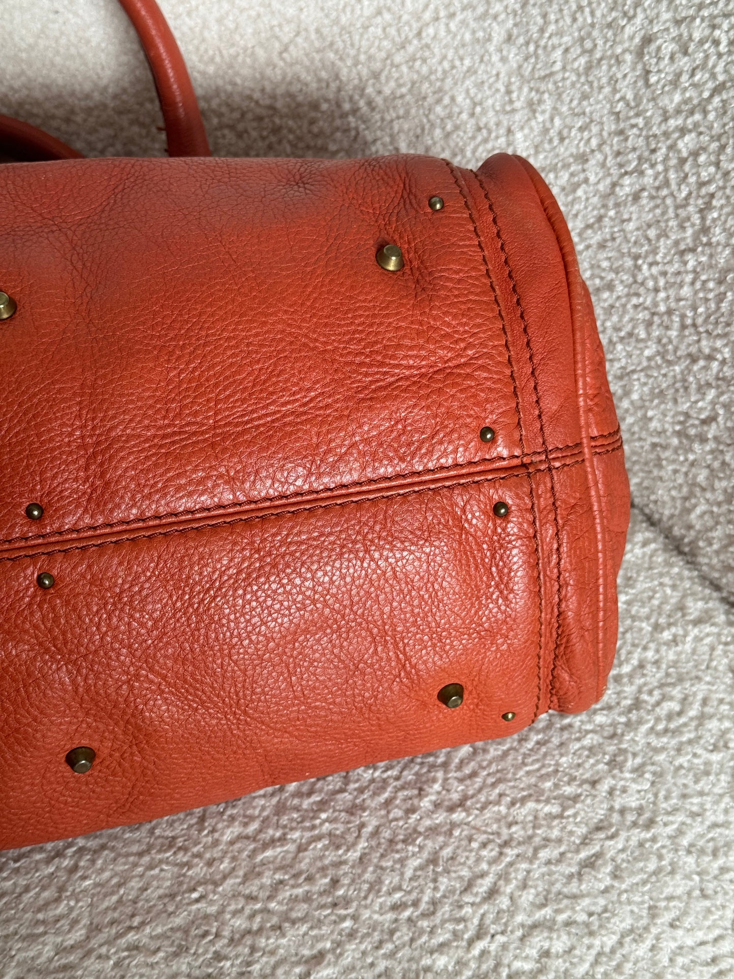 2006 Chloe Paddington Burnt Orange Leather Handbag | O/S, Gold