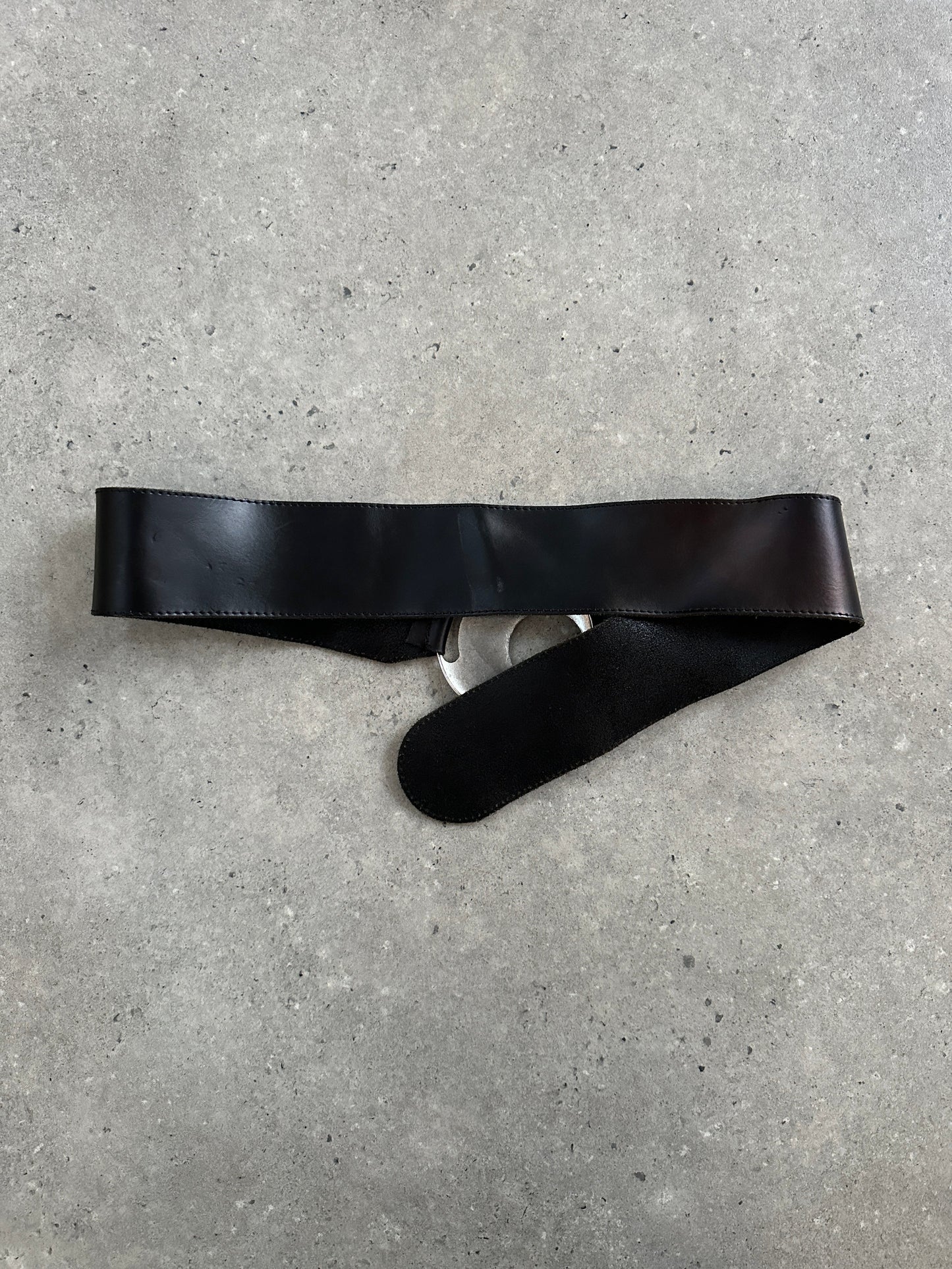 Vintage 1990s Chunky Leather Belt - W36