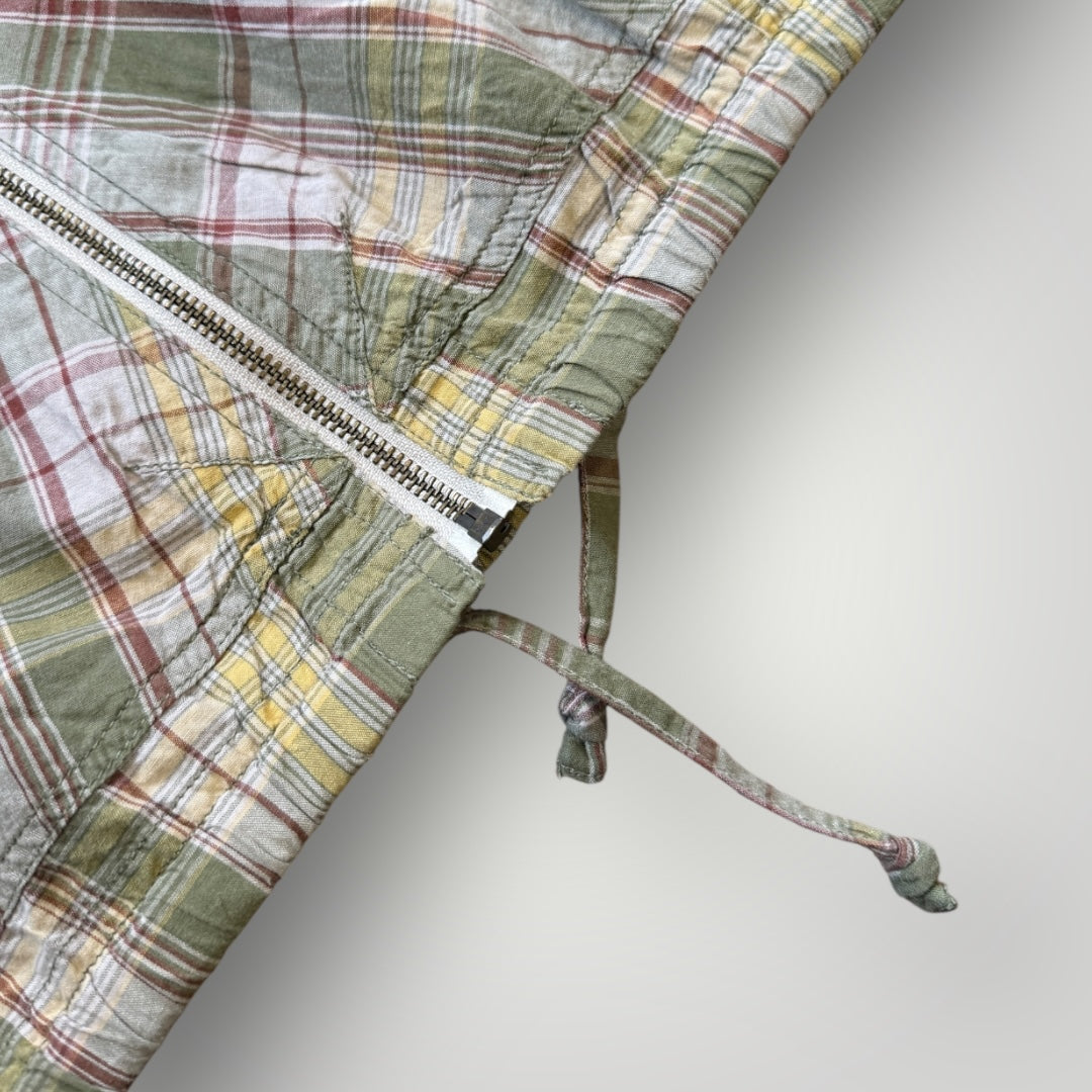 Hai Sporting Gear by Issey Miyake Plaid Check Zip Up Cotton Jacket M