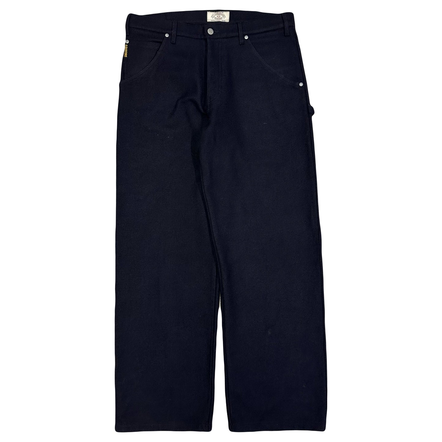 Armani Wool Trousers In Navy ( W34 )