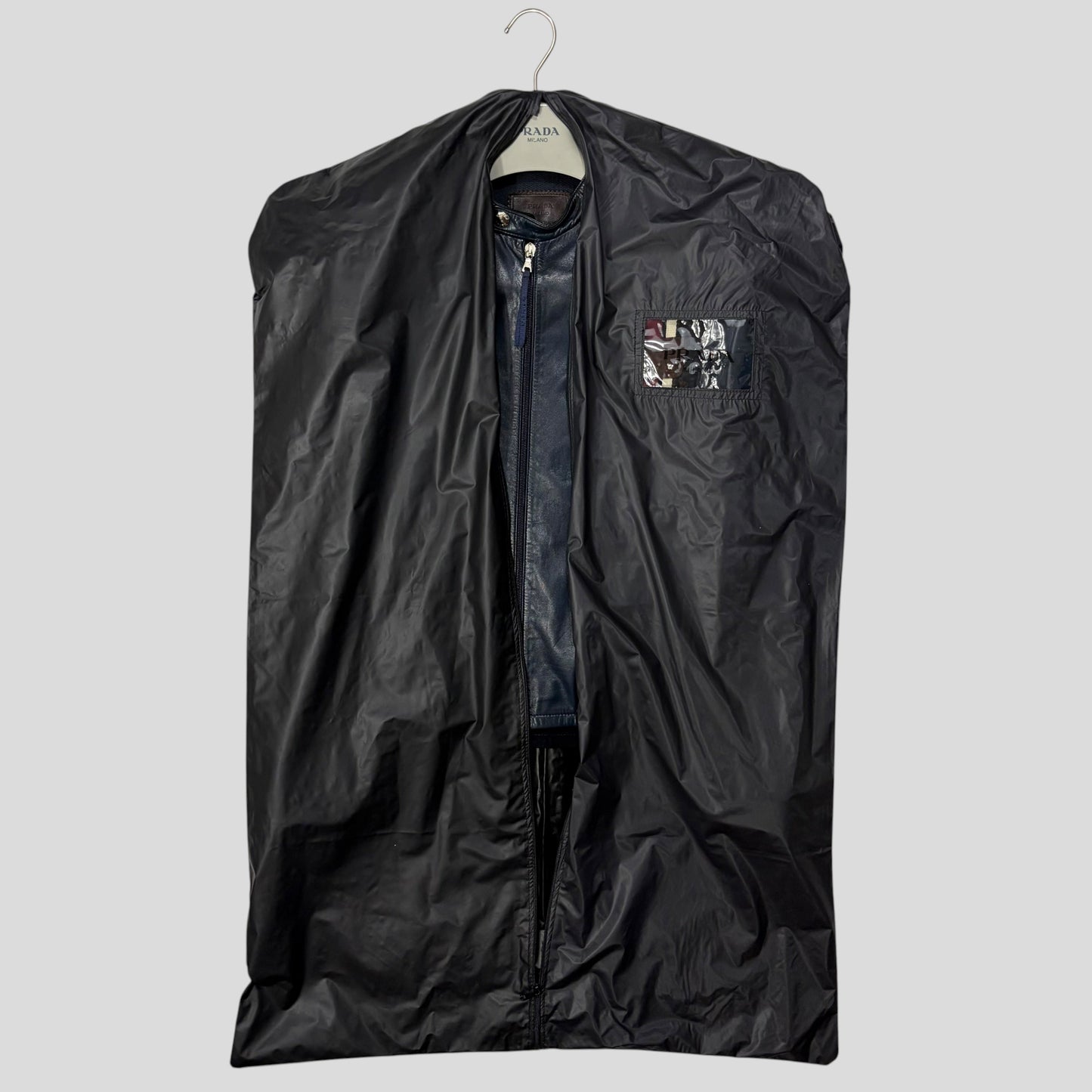 Prada Milano SS00 Runway Leather Racer Moto Jacket - S | Default Title, Multicoloured