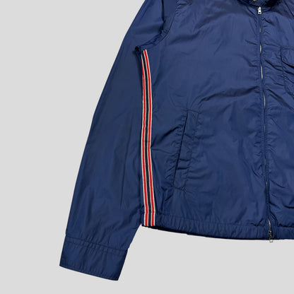 Gucci 2012 Blue Stripe Seam Nylon Shimmer Jacket - IT50 (M/L) | Default Title, Blue