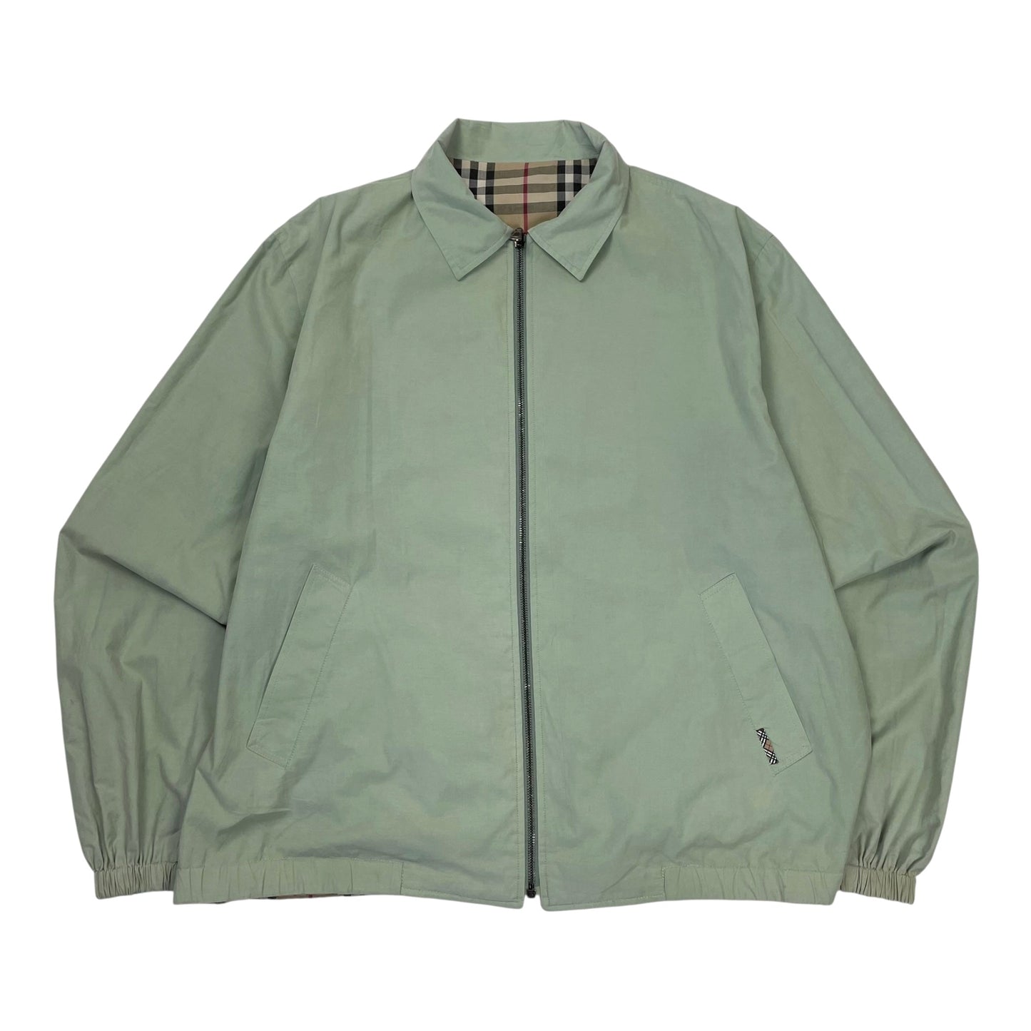 Vintage Burberry Nova Check Reversible Harrington, Size Large | O/S, Multicoloured