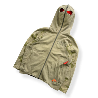 2000's Nike Air Max Full Zip Face Mask Hoodie (M) | Default Title, Green