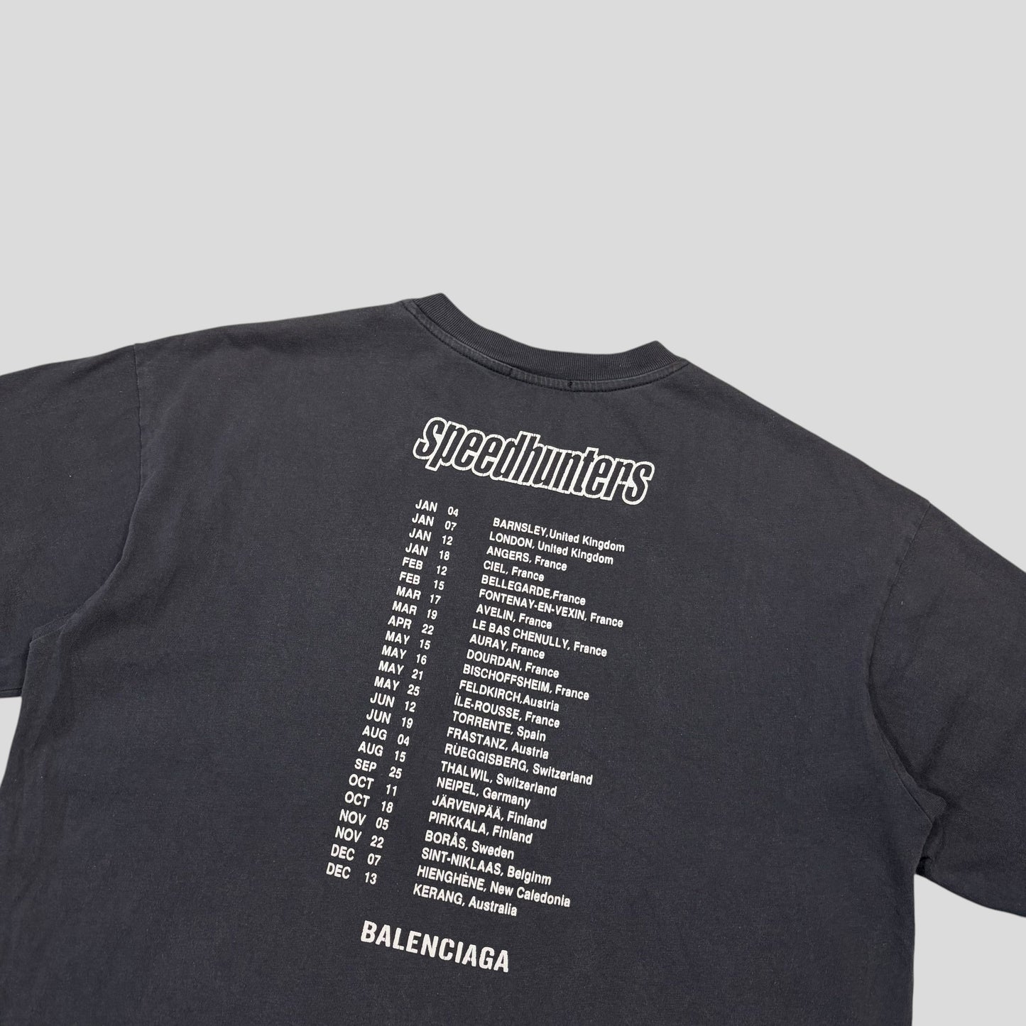 Balenciaga 2018 Speed Hunters Graphic T-shirt - XS (M) | Medium, Grey