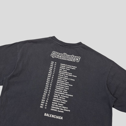 Balenciaga 2018 Speed Hunters Graphic T-shirt - XS (M) | Medium, Grey